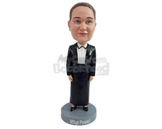 Custom Bobblehead Nice maid ready to attend to their shores - Careers & Professionals Nurses Personalized Bobblehead & Action Figure