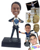 Custom Bobblehead Super gal ripping suit open - Careers & Professionals Corporate & Executives Personalized Bobblehead & Action Figure