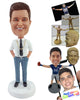 Custom Bobblehead pimp looking businessman having a good day - Careers & Professionals Corporate & Executives Personalized Bobblehead & Action Figure