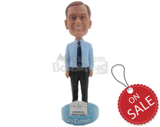 Custom Bobblehead Corporate Man Wearing Formal Attire - Careers & Professionals Corporate & Executives Personalized Bobblehead & Cake Topper