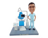 Custom Bobblehead Nice dentist doctorwaiting for patient - Careers & Professionals Dentists Personalized Bobblehead & Action Figure
