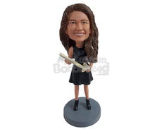 Custom Bobblehead Beautiful chiropractor on a gorgeous dress - Careers & Professionals Chiropractors Personalized Bobblehead & Action Figure