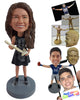 Custom Bobblehead Beautiful chiropractor on a gorgeous dress - Careers & Professionals Chiropractors Personalized Bobblehead & Action Figure