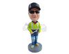 Custom Bobblehead Construction worker wearing a safe jacket holding a wrench - Careers & Professionals Architects & Engineers Personalized Bobblehead & Action Figure