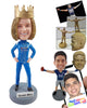 Custom Bobblehead Racer wearing racing suit ready to win - Careers & Professionals Corporate & Executives Personalized Bobblehead & Action Figure
