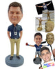 Custom Bobblehead Elegand coorporate businessman with hands in pockets wearing a nice polo shirt and shoes - Careers & Professionals Corporate & Executives Personalized Bobblehead & Action Figure