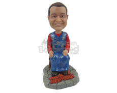 Custom Bobblehead Chinese Firecracker Master Ready Blow The Town - Careers & Professionals Firefighters Personalized Bobblehead & Cake Topper
