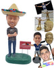 Custom Bobblehead Mexican realtor agent wih crossed arms wearing a t-shirt and long pants - Careers & Professionals Real Estate Agents Personalized Bobblehead & Action Figure