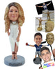 Custom Bobblehead Fashionable woman wearing elegant dess ready for a great night out  - Careers & Professionals Fashion Designer Personalized Bobblehead & Action Figure