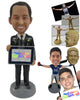 Custom Bobblehead Dude Wearing Corporate Outfit Looking For A Deal - Careers & Professionals Corporate & Executives Personalized Bobblehead & Cake Topper