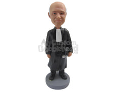 Custom Bobblehead Formal Supreme Court Judge Ready To Rule - Careers & Professionals Lawyers Personalized Bobblehead & Cake Topper