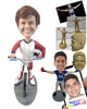 Custom Bobblehead Young Bmx Cyclist Dude - Sports & Hobbies Cycling Personalized Bobblehead & Cake Topper