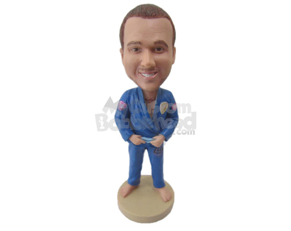 Custom Bobblehead Martial Arts Instructor Ready To Show Some Martial Art Moves - Sports & Hobbies Boxing & Martial Arts Personalized Bobblehead & Cake Topper
