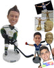 Custom Bobblehead Male Ice Hockey Player With His Hockey Gear On - Sports & Hobbies Ice & Field Hockey Personalized Bobblehead & Cake Topper