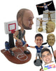 Custom Bobblehead Male Basketball Player Having The Ball In His Control - Sports & Hobbies Basketball Personalized Bobblehead & Cake Topper