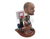 Custom Bobblehead Male Basketball Player Having The Ball In His Control - Sports & Hobbies Basketball Personalized Bobblehead & Cake Topper