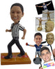 Custom Bobblehead Female Basketball Referee Busy Ensuring Smooth Running Of The Game - Sports & Hobbies Coaching & Refereeing Personalized Bobblehead & Cake Topper