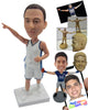 Custom Bobblehead Male Volleyball Player Wearing Sporting Outfit Showing The Way - Sports & Hobbies Baseball & Softball Personalized Bobblehead & Cake Topper