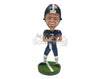 Custom Bobblehead Cool Dude Football Player Catches The Ball With Both Hands - Sports & Hobbies Football Personalized Bobblehead & Cake Topper