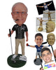 Custom Bobblehead Doctor Golfer Wearing Casual Attire Having A Game Of Golf - Sports & Hobbies Golfing Personalized Bobblehead & Cake Topper