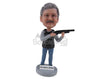 Custom Bobblehead Male Hunter Hunting With A Riffle - Sports & Hobbies Hunting & Outdoors Personalized Bobblehead & Cake Topper