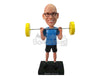Custom Bobblehead Male Weight Lifter Lifting With Ease - Sports & Hobbies Weight Lifting & Body Building Personalized Bobblehead & Cake Topper