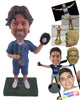 Custom Bobblehead Male Baseball Player Catches The Ball With His Gloves - Sports & Hobbies Baseball & Softball Personalized Bobblehead & Cake Topper