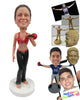 Custom Bobblehead Female Fitness Queens Wearing Sexy Gym Attire - Sports & Hobbies Weight Lifting & Body Building Personalized Bobblehead & Cake Topper