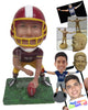 Custom Bobblehead Strong Football Player Ready To Kick Of The Game - Sports & Hobbies Football Personalized Bobblehead & Cake Topper