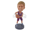 Custom Bobblehead A Basketball Guy Holding Basketball - Sports & Hobbies Basketball Personalized Bobblehead & Cake Topper