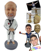Custom Bobblehead Karate Master In His Uniform - Sports & Hobbies Yoga & Relaxation Personalized Bobblehead & Cake Topper