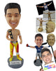 Custom Bobblehead Fighter Wearing His Belt And Shirtless - Sports & Hobbies Weight Lifting & Body Building Personalized Bobblehead & Cake Topper