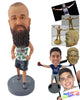 Custom Bobblehead Musician With His Shirt And Shorts - Sports & Hobbies Cheerleading Personalized Bobblehead & Cake Topper
