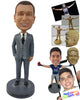 Custom Bobblehead Host Wearing His Fancy Sit To His Job - Sports & Hobbies Super Executives Personalized Bobblehead & Cake Topper