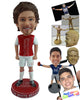 Custom Bobblehead Soccer player posing proud of his team - Sports & Hobbies Soccer Personalized Bobblehead & Action Figure