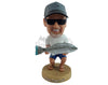 Custom Bobblehead Great dude holding beautiful fish as a prize - Sports & Hobbies Fishing Personalized Bobblehead & Action Figure