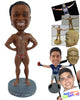 Custom Bobblehead Strong Body Builder making his best pose to win contest - Sports & Hobbies Weight Lifting & Body Building Personalized Bobblehead & Action Figure