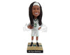 Custom Bobblehead Female Basketball player ready to win the game on the court - Sports & Hobbies Basketball Personalized Bobblehead & Action Figure