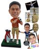 Custom Bobblehead Golfer having a good day relaxing wearing nice polo shirt and shorts - Sports & Hobbies Golfing Personalized Bobblehead & Action Figure