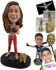 Custom Bobblehead Female boxing fighter on a daily excersize routine - Sports & Hobbies Boxing & Martial Arts Personalized Bobblehead & Action Figure