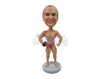 Custom Bobblehead Muscular Bodybuilder Flexing Some Muscle - Sports & Hobbies Weight Lifting & Body Building Personalized Bobblehead & Cake Topper