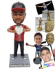 Custom Bobblehead Strong looking dude ripping jersey open with nice sneakers - Sports & Hobbies Baseball & Softball Personalized Bobblehead & Action Figure