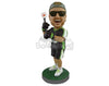 Custom Bobblehead Cool looking lacrosse player ready to throw the ball - Sports & Hobbies Ice & Field Hockey Personalized Bobblehead & Action Figure