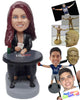 Custom Bobblehead Sexy poker player woman ready to draw the cards in her hands - Sports & Hobbies Gambling Personalized Bobblehead & Action Figure