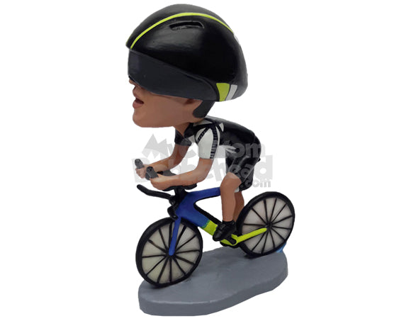 Custom Bobblehead Professional bicycle competitor racing and wearing tight clothe - Sports & Hobbies Cycling Personalized Bobblehead & Action Figure