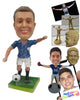 Custom Bobblehead Male Soccer Player Ready To Kick The Ball To Score Goals - Sports & Hobbies Soccer Personalized Bobblehead & Cake Topper