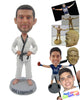 Custom Bobblehead Karate Guy Wearing Karate Outfit Getting Ready To Fight Any Opponent - Sports & Hobbies Boxing & Martial Arts Personalized Bobblehead & Cake Topper