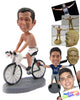 Custom Bobblehead Naked Top Male Cyclist Riding His Way To Success - Sports & Hobbies Cycling Personalized Bobblehead & Cake Topper