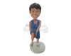 Custom Bobblehead Cool Basketball Dude Showing Off Some Skill With A Basketball - Sports & Hobbies Basketball Personalized Bobblehead & Cake Topper