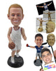 Custom Bobblehead Star Basketball Player With A Basketball In Hand Giving Thumbs Up - Sports & Hobbies Basketball Personalized Bobblehead & Cake Topper